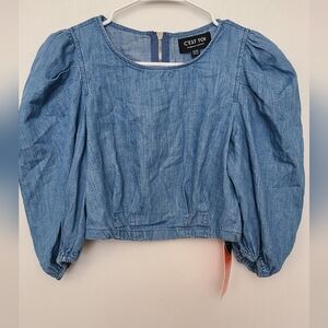 Blue Denim Women's Top